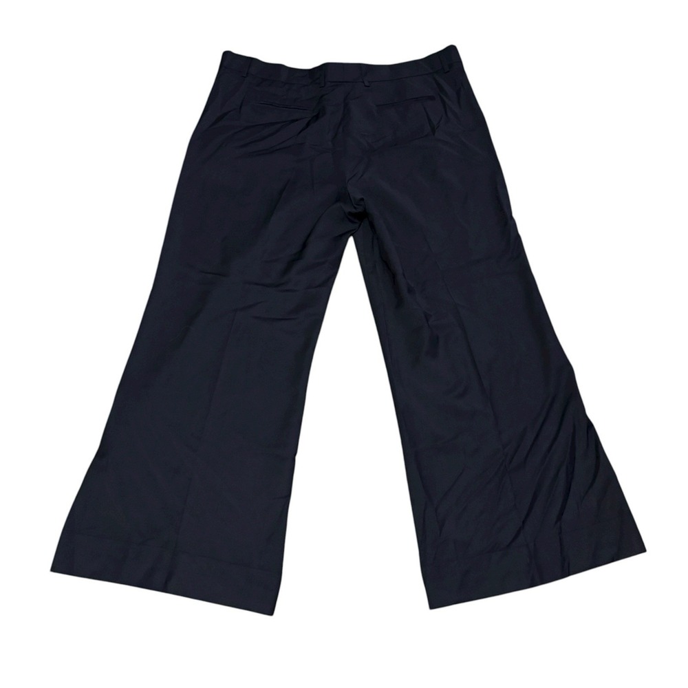 Quelledue QL2 Melody Wide Leg‎ Trousers Pants Black Women's Size 50 Italy - Picture 2 of 11